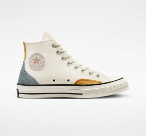 Converse Chuck 70 Color Block Grijs Geel | 673491TZO