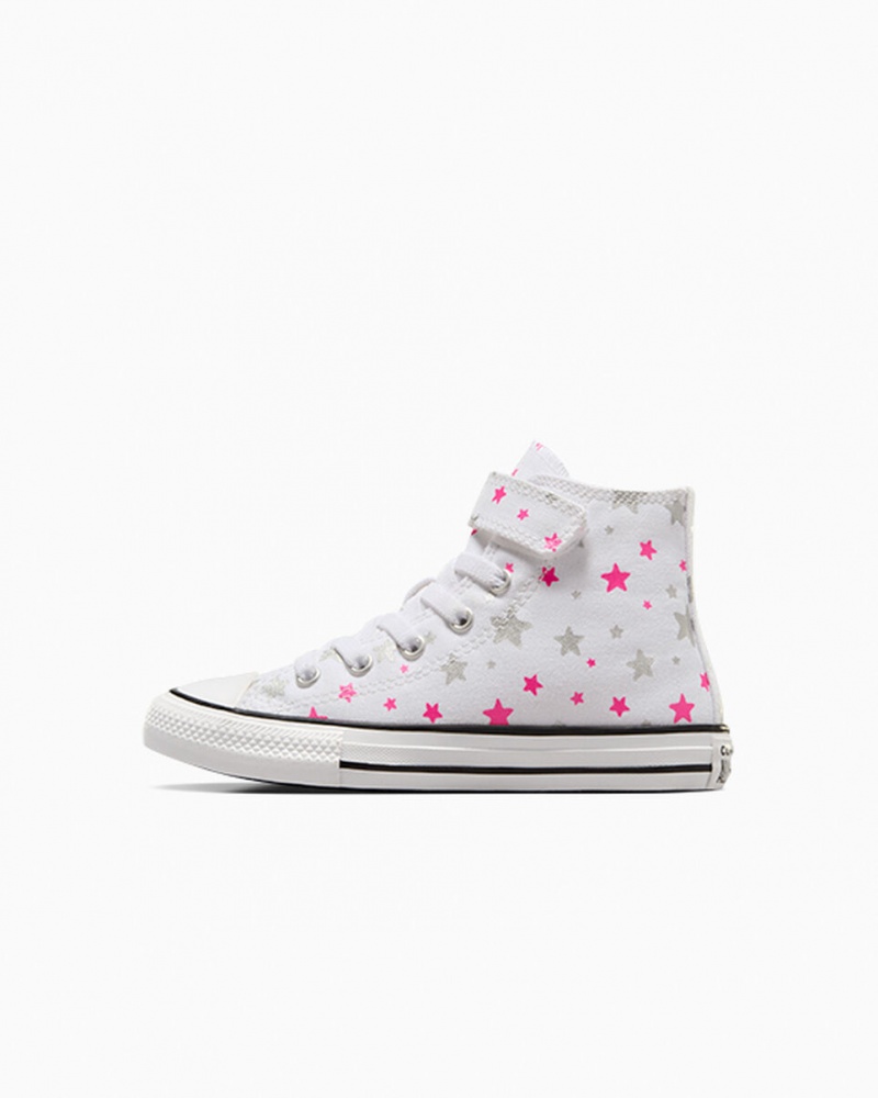 Converse Chuck Taylor All Star Easy On Sparkle Wit Roze Wit | 095418PUN