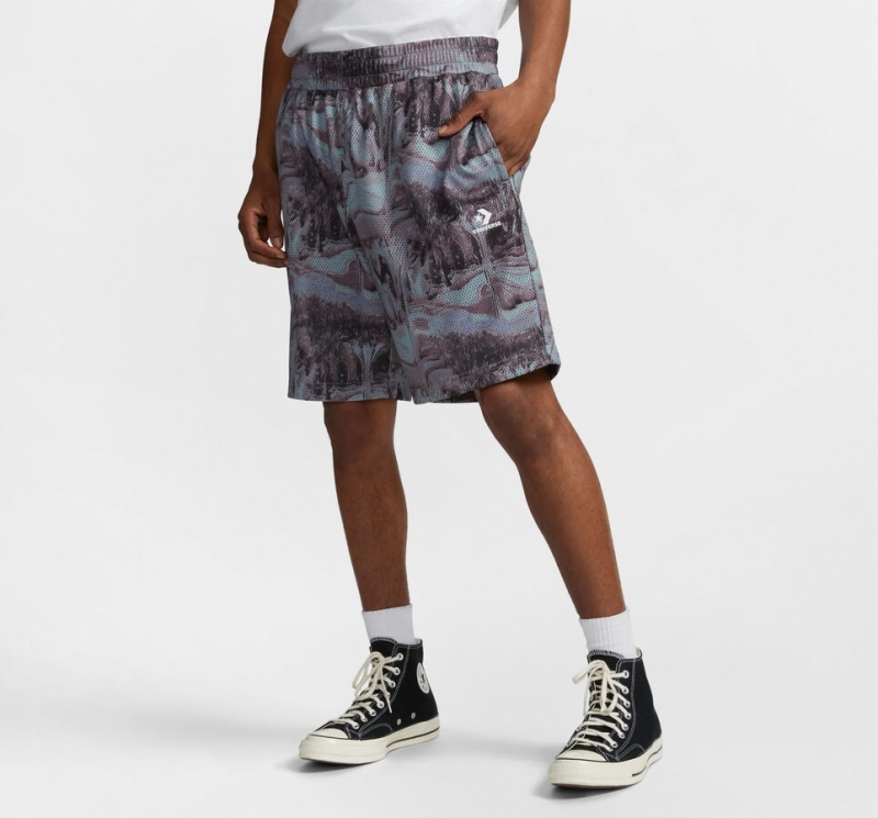 Converse Tie Dye Grafische Kort Grijs | 638510LSJ