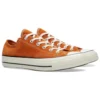 1970s OrangeBitte Retro Turn Fur Low Top Stijlvolle canvas schoenen Oranje