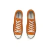 1970s OrangeBitte Retro Turn Fur Low Top Stijlvolle canvas schoenen Oranje