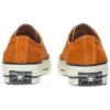 1970s OrangeBitte Retro Turn Fur Low Top Stijlvolle canvas schoenen Oranje