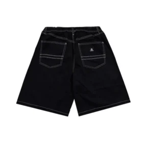5-Pocket Baggy Shorts Aziatische maten “Zwart”