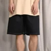 5-Pocket Baggy Shorts Aziatische maten “Zwart”