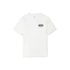 Alfabet Cartoon Print Sportshirt met korte mouwen Wit