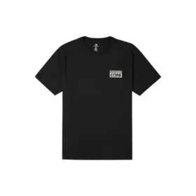 Alfabetlogo-print Retro Casual Korte mouw Zwart
