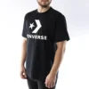Alfabetlogo-print Ronde hals Korte mouw Zwart