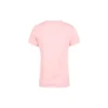 Alfabetpatroonprint Ronde hals Korte mouwen Roze