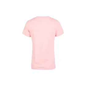 Alfabetpatroonprint Ronde hals Korte mouwen Roze