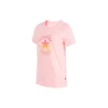 Alfabetpatroonprint Ronde hals Korte mouwen Roze