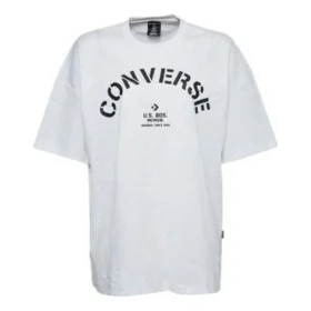 Areca Palm Mesh Boxy T-shirt Aziatische maten “White Black”