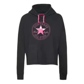 Athleisure Casual sportieve gebreide hoodie met capuchon Zwart