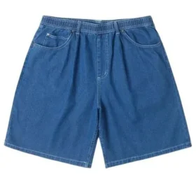 Baggy 9″ denim shorts Aziatische maatvoering “Lt Stone Wash”