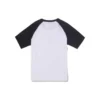 Baseball-T-shirt met logo Aziatische maten “Wit Zwart”