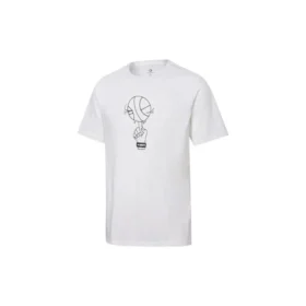 Basketbal T-shirt met print “Wit”