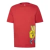 Bedrukt patroon Korte mouw Rood