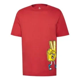 Bedrukt patroon Korte mouw Rood