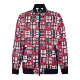 Bedrukte Utility Bomber Aziatische maten “Red White”