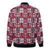 Bedrukte Utility Bomber Aziatische maten “Red White”