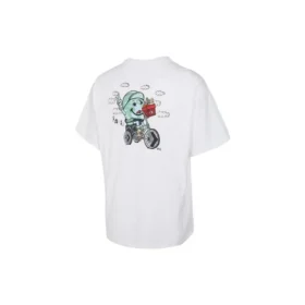 Biking World T-shirt Aziatische maten “Wit”