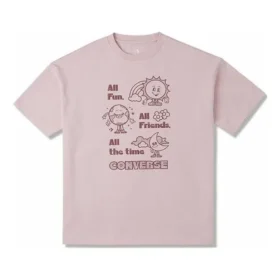 Block Party Oversized T-shirt Aziatische maten “Pink”