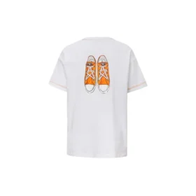 Canvas schoenen met logo-print, korte mouwen, wit