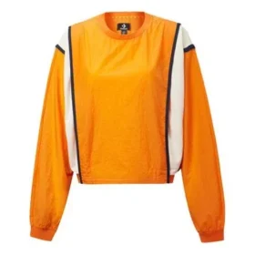 Capsule Series Contrast Color Stitching Round Neck Pullover Oranje