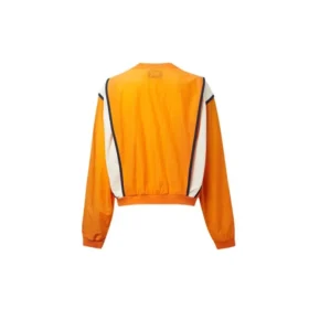 Capsule Series Contrast Color Stitching Round Neck Pullover Oranje