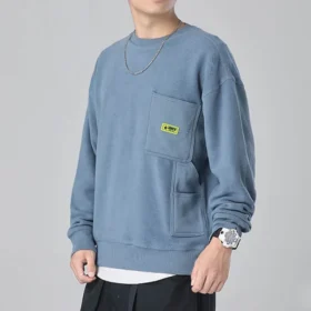 Carpenter Crew Pullover Sweater Aziatische maten “Lakeside Blue”