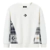 Casual Crew Sweater Aziatische maten “Wit Zwart”