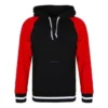 Casual hoodie met verdikte stof Aziatische maatvoering “Zwart”