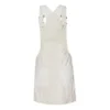 Casual rok met bretels Aziatische maten “Wit”