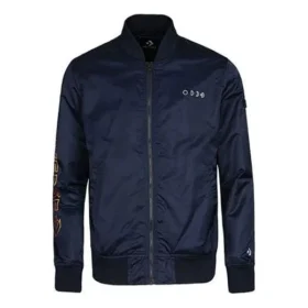Casual sportief baseballjack met opstaande kraag Aziatische maten “Navy”