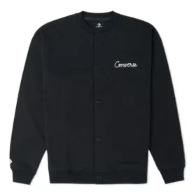 Chain Stitch Elevated Cardigan Pullover Aziatische maten “Black”