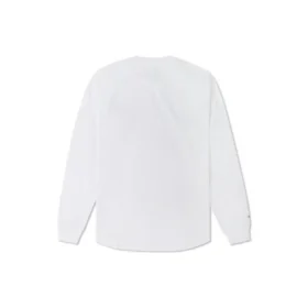 Chain Stitch T-shirt met lange mouwen en raglanmouwen Aziatische maten “Wit”