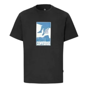 Chuck Taylor All Star bedrukt sportshirt met korte mouwen “Zwart”
