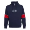 Chuck Taylor All Star Funnel Neck Quarter Zip Crew Sweatshirt Aziatische maten “Marineblauw”