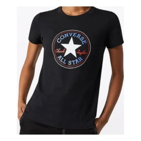 Chuck Taylor All Star T-shirt met ronde hals en korte mouwen “Zwart”