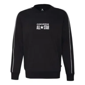 Chuck Taylor All Star Track Crew Fleece Sweatshirt Aziatische maten “Zwart”