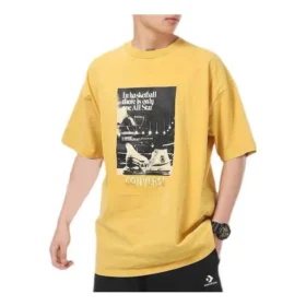 Chuck Taylor Washed Archive Basketball T-shirt Aziatische maten “Geel”