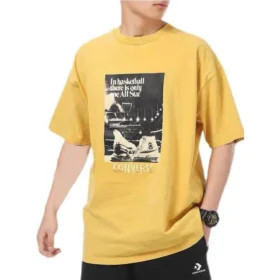 Chuck Taylor Washed Archive Basketball T-shirt Aziatische maten “Geel”