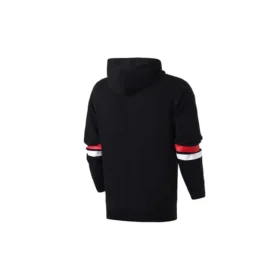 Collegiate Text Pullover Hoodie Aziatische maten “Black”