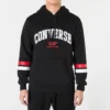 Collegiate Text Pullover Hoodie Aziatische maten “Black”