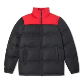 Colorblock-jas Aziatische maten “Zwart Rood”