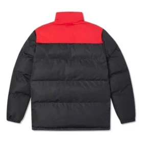 Colorblock-jas Aziatische maten “Zwart Rood”