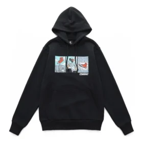 Comic Graphic Hoodie Aziatische maten “Zwart”