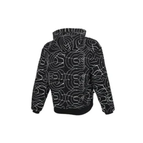Converse heren athleisure casual sportieve pullover met capuchon, gevoerd met fleece en all-over print