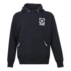 Converse heren fleece met contrasterend logo, zwart