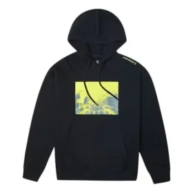 Converse heren sportfleece met print, zwart