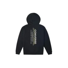 Converse heren sportfleece met print, zwart